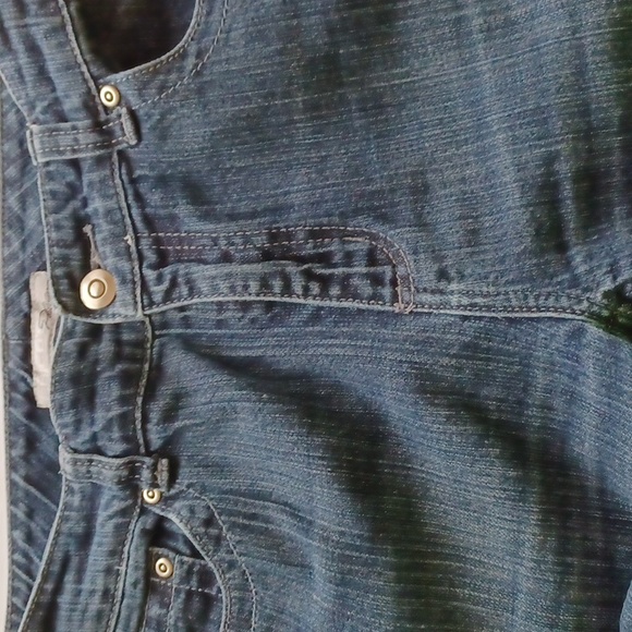 Chico's platinum blinged pockets dark stretchy jeans size 0.5 (6) - Picture 4 of 8